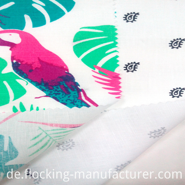 Linen Cotton Garment Hometextile Dress Printed Fabric